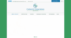 Desktop Screenshot of catalystcoachinginstitute.com